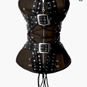 Real Leather Corset worn 1x. Xl very beautiful!